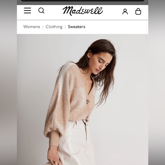 MADEWELL Lewiston Cardigan Sweater XS - Picture 5 of 9